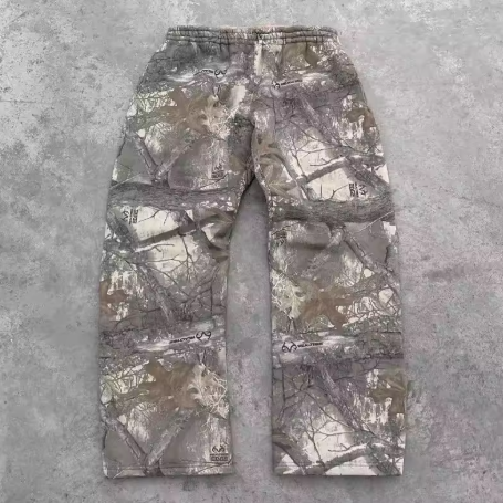 Y2K unisex camouflage baggy sweats