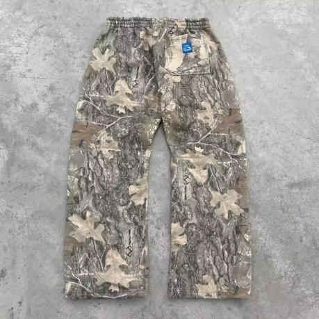 Y2K unisex camouflage baggy sweats