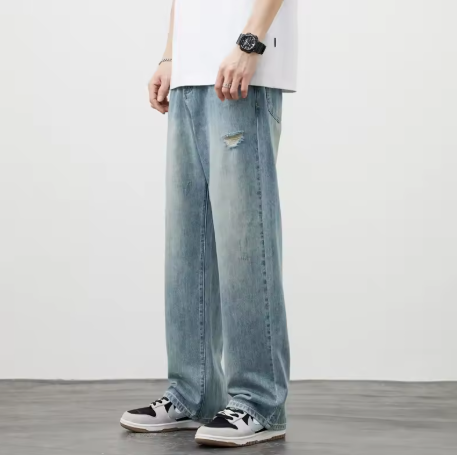 Mens casual baggy jeans